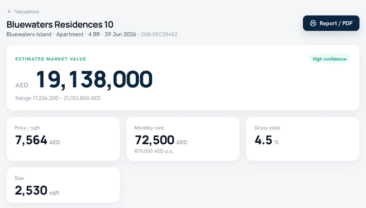Value any property in 90 seconds