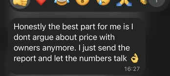 Broker message: I dont argue about price anymore